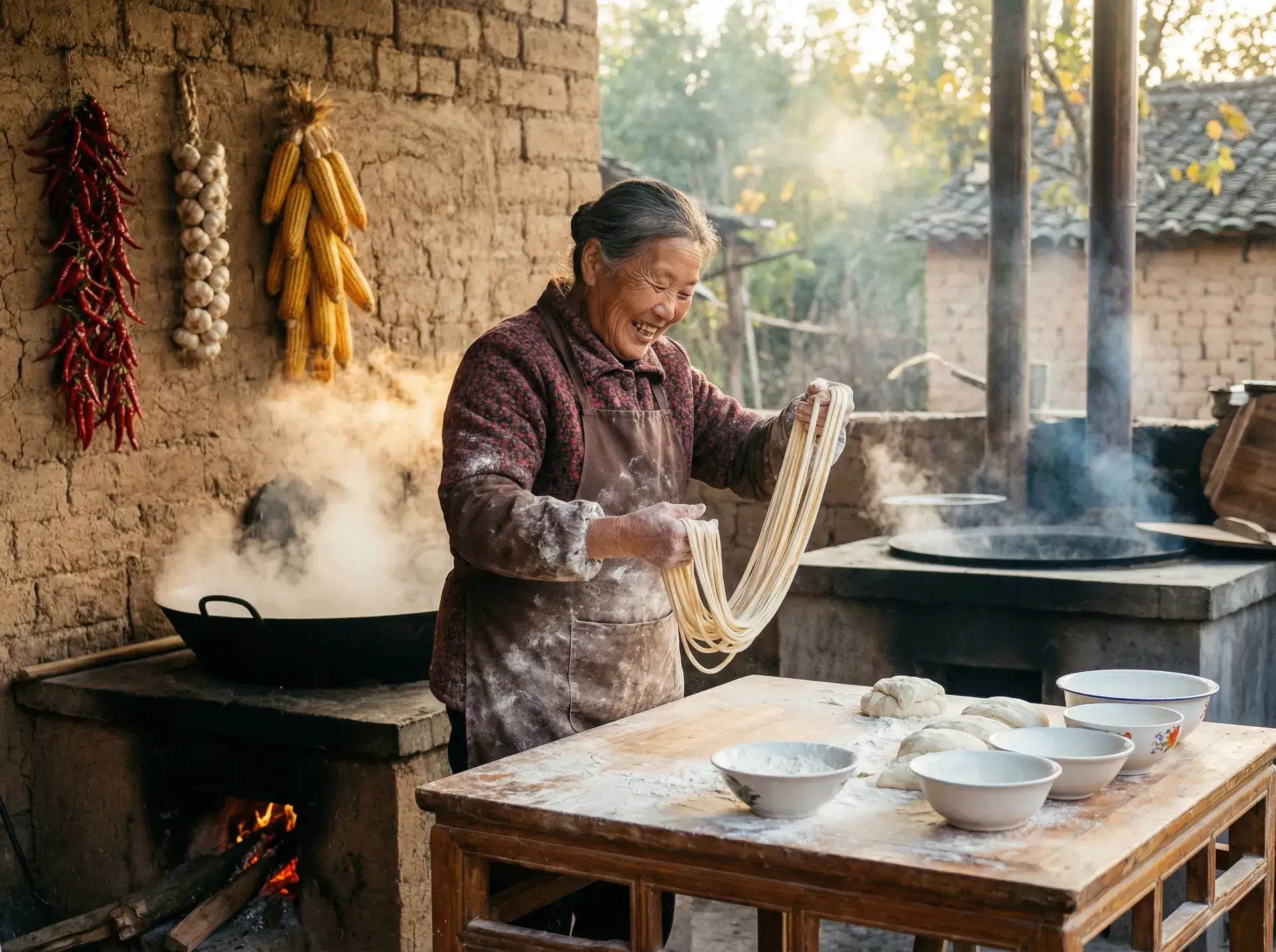 农家大嫂手擀面 - 2021乱码精品1区2区3区 乡村美食